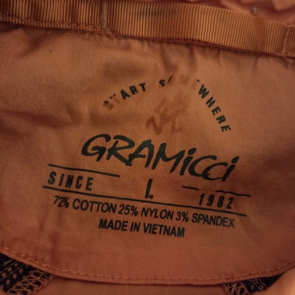 Gramicci Women's Button Up Shirt Vented Outdoor Hiking Utility Coral Pink Large - Picture 2 of 8